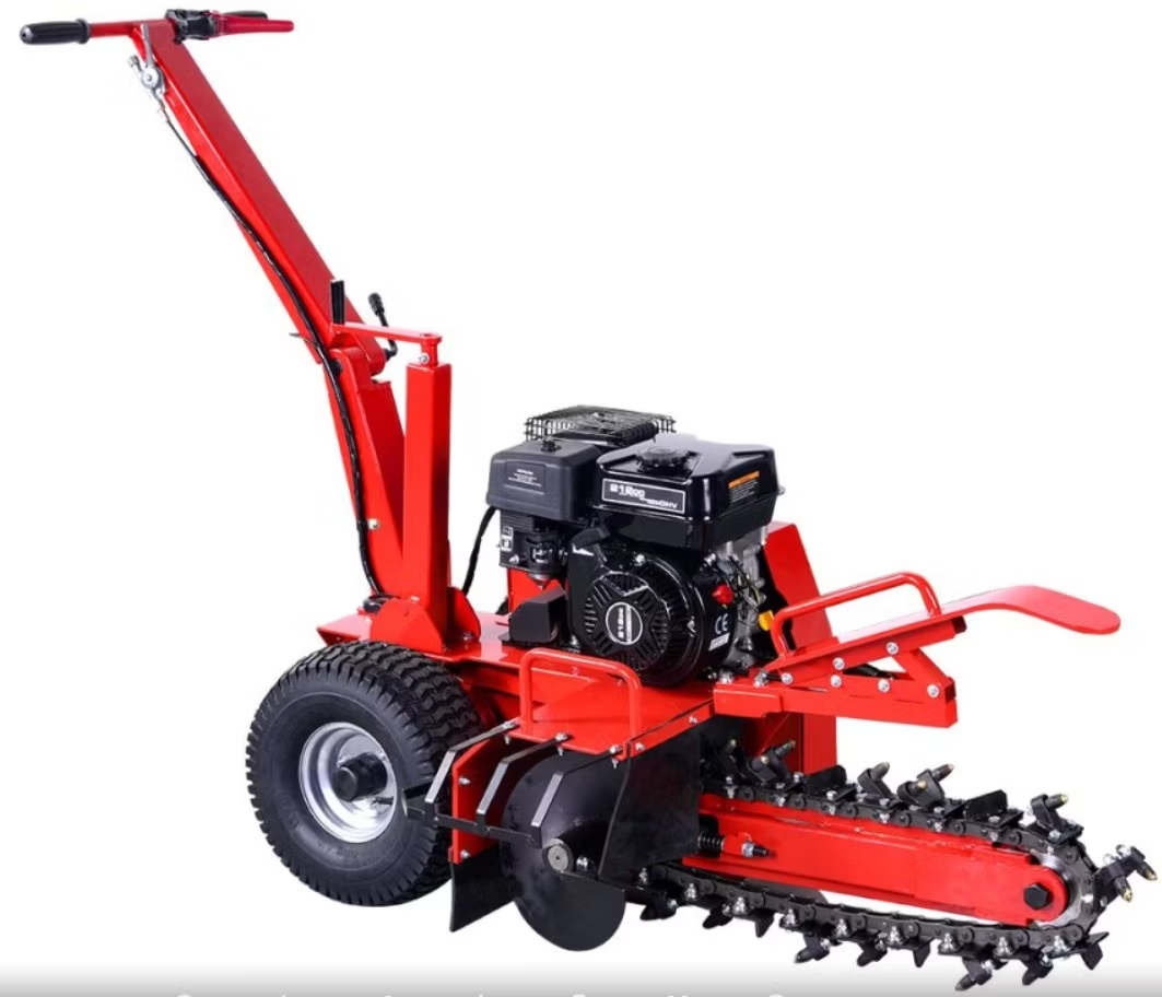 K-Maxpower-15HP-Max-Depth-600mm-EPA-Gasoline-Powered-Mini-Farm-Chain-Trencher-Machine-Digger-with-CE